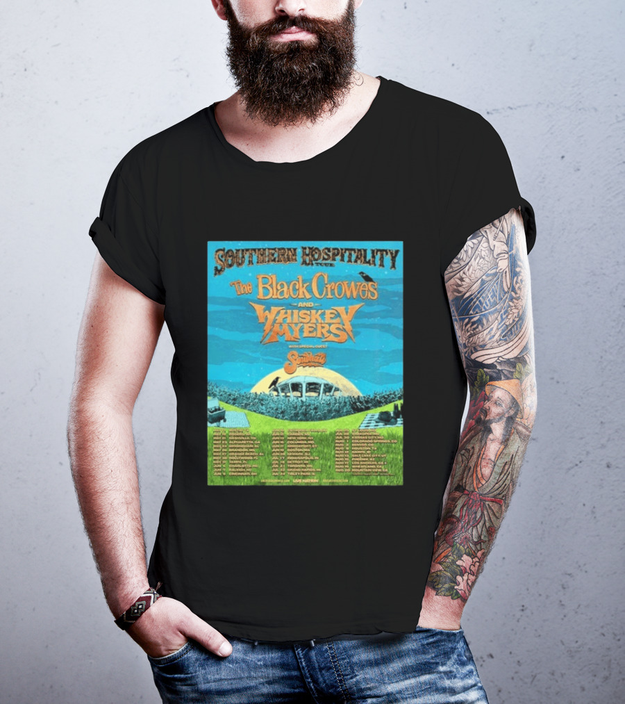 Southern Hospitality Tour 2026 The Black Crowes Whiskey Myers North America Dates T-Shirt