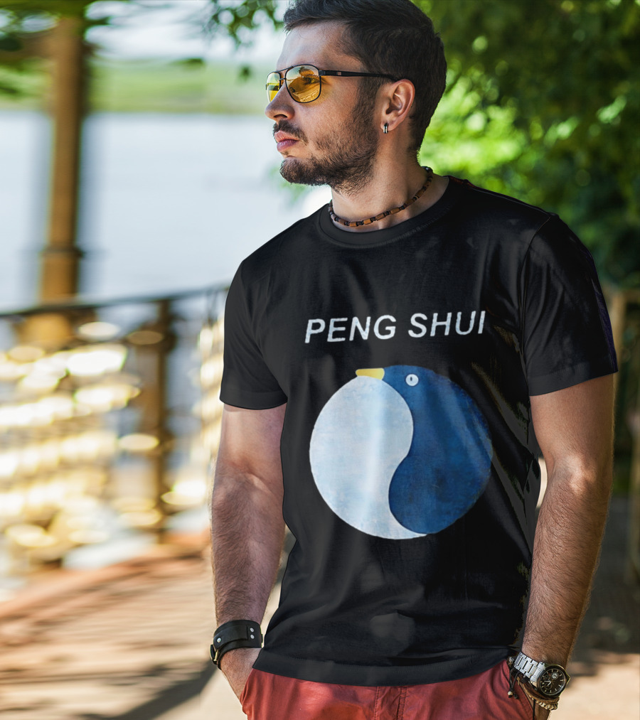 Peng Shui Feng Shui Penguin Yin Yang T-Shirt