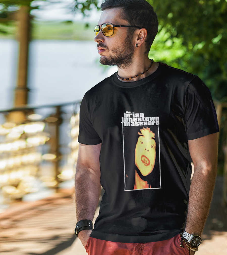 The Brian Jonestown Massacre Distorted Yellow Face T-Shirt