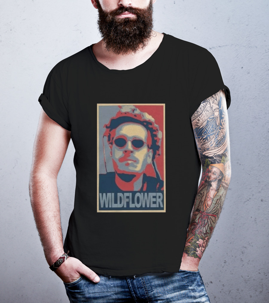 Wildflower Turquoise Tom Grossi Pop T-Shirt