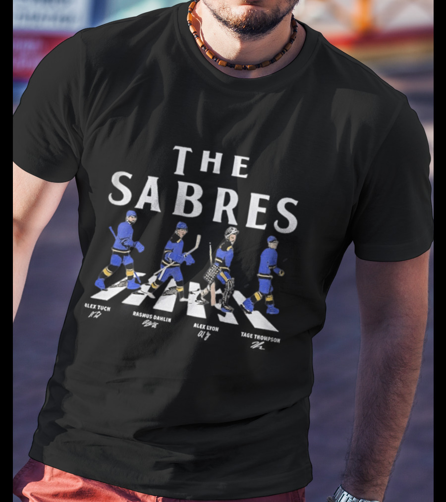 Tuch Dahlin Lyon Thompson The Sabres Buffalo Sabres Hockey Abbey Road Signatures T-Shirt