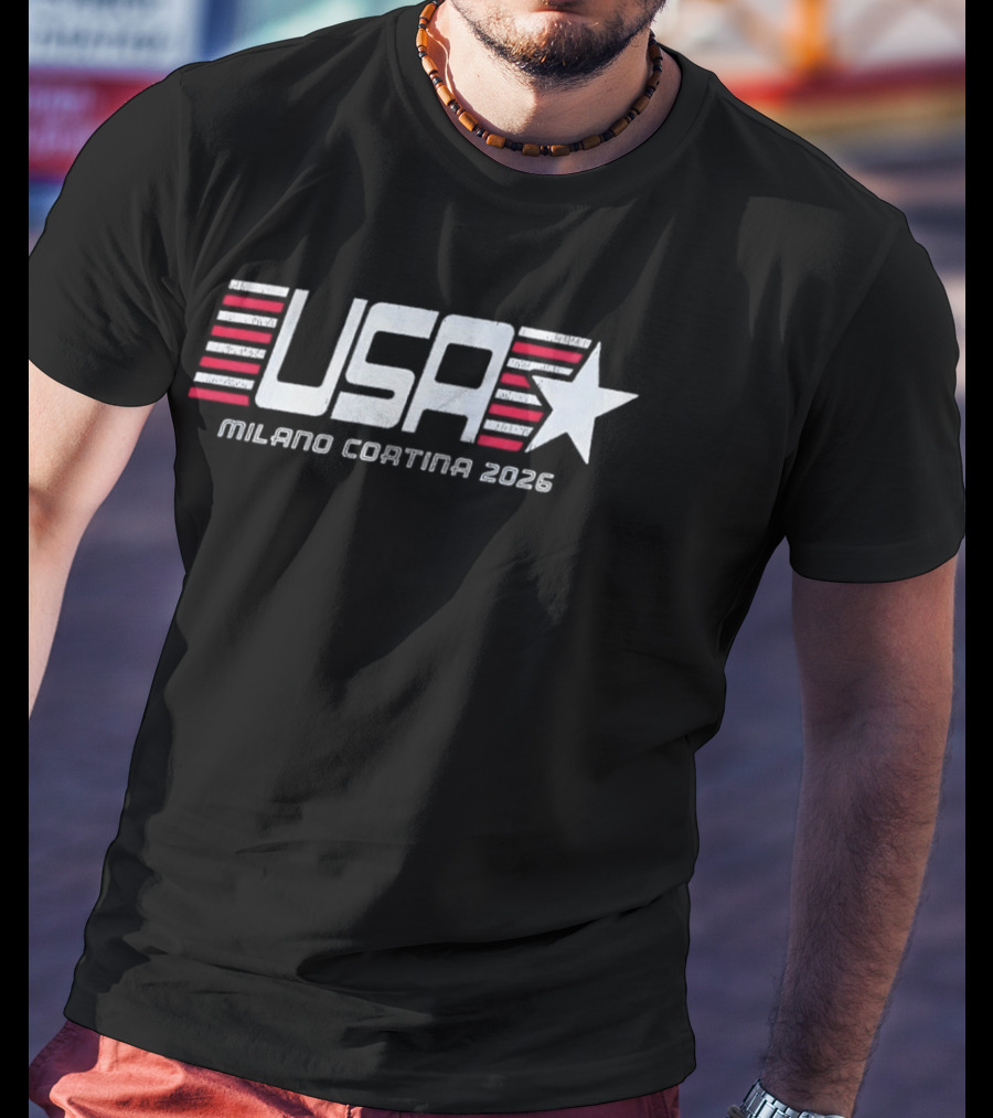 USA MC26 Hockey Milano Cortina 2026 Official Merchandise T-Shirt