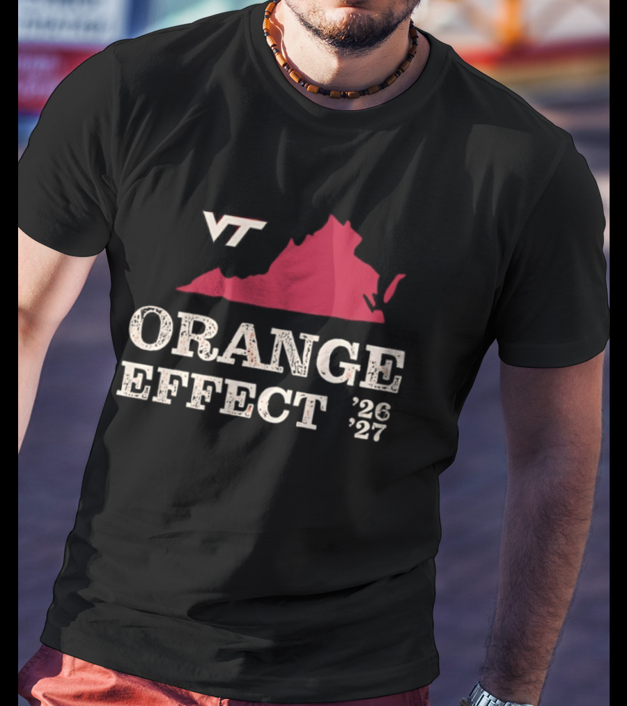 VT Hokies Orange Effect Virginia 2026 2027 T-Shirt