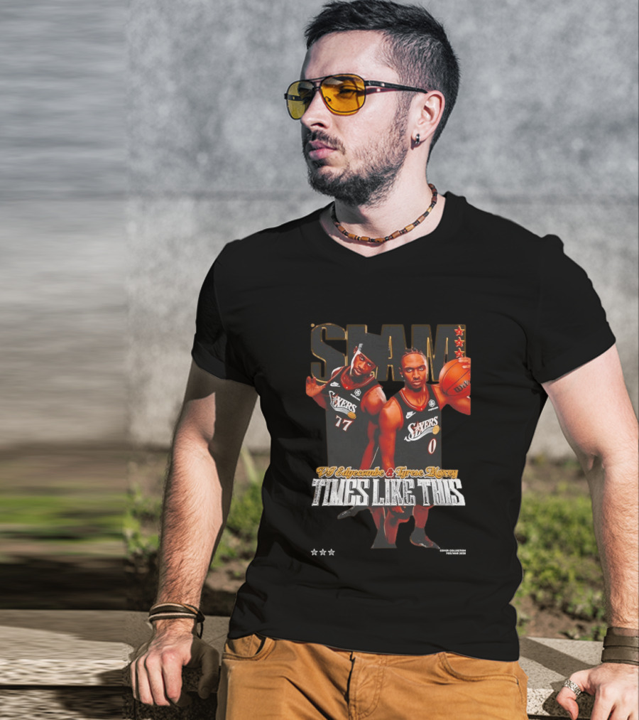 VJ Edgecombe Tyrese Maxey 76ers SLAM Times Like This T-Shirt
