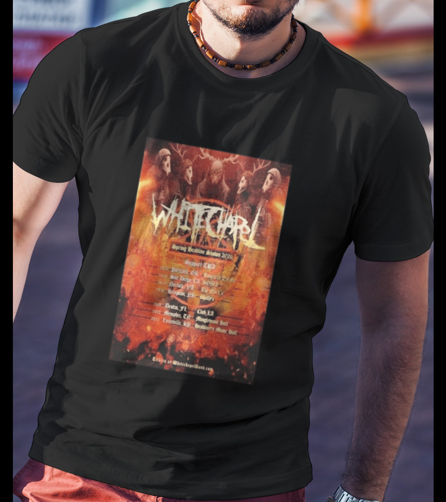Whitechapel Spring Headline Shows 2026 Tour Dates And Locations T-Shirt