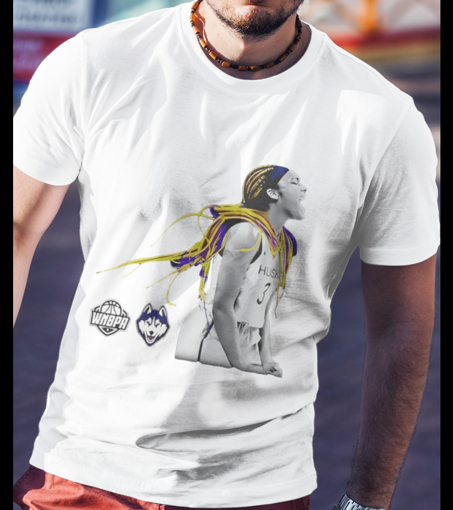Aaliyah Edwards UConn Huskies WNBPA Athlete With Vibrant Hair T-Shirt