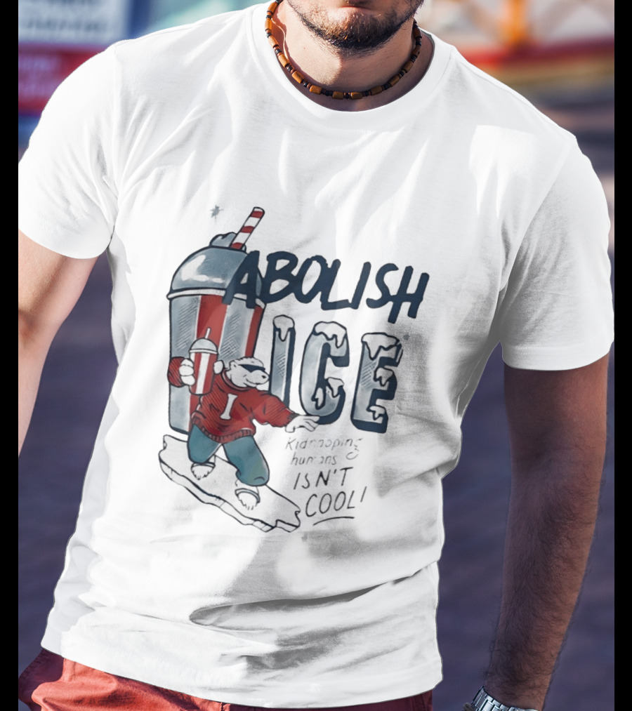 Abolish ICE Polar Bear With Soda Kidnapping Humans Isn't T-Shirt