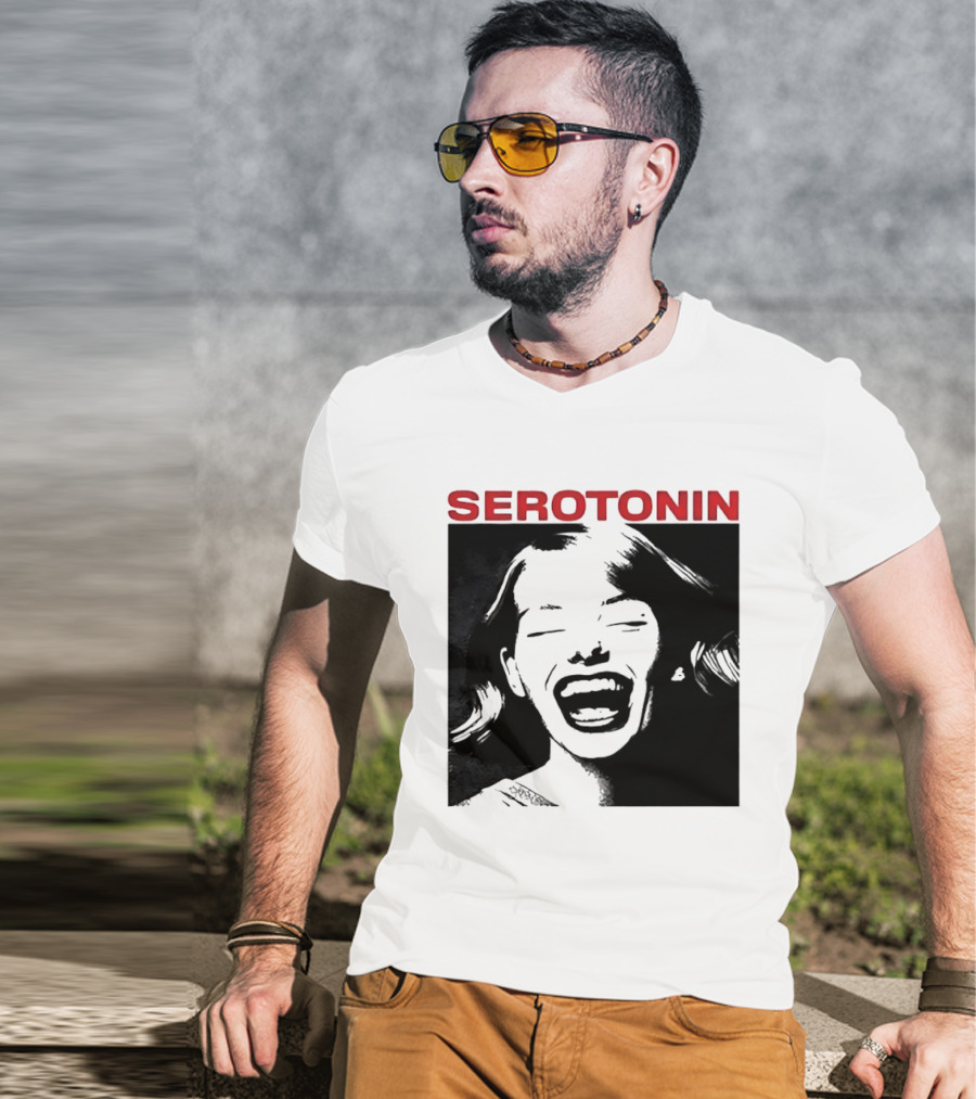 Joris Voorn Serotonin Bold Red Joyful Face T-Shirt