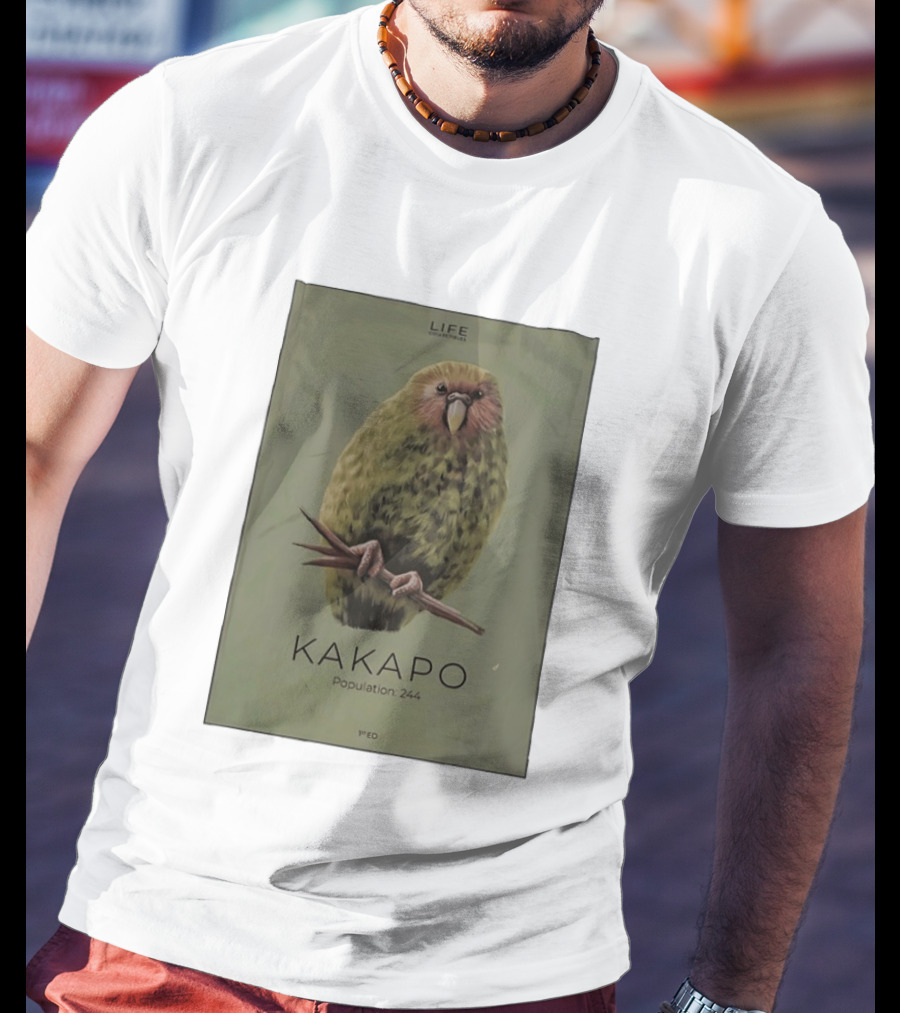 Life Conservation Kakapo Population 244 1st Edition T-Shirt