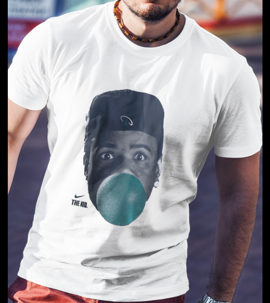 Ken Griffey Jr The Kid Seattle Mariners Hat Bubblegum T-Shirt
