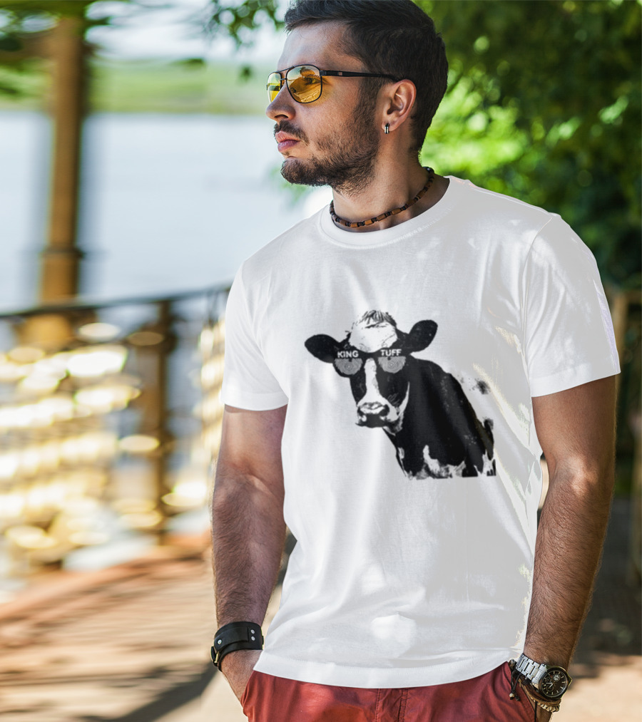 King Tuff X Ray Cow Illustration Holstein T-Shirt