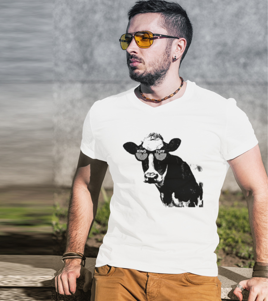 King Tuff X Ray Cow Illustration Holstein T-Shirt