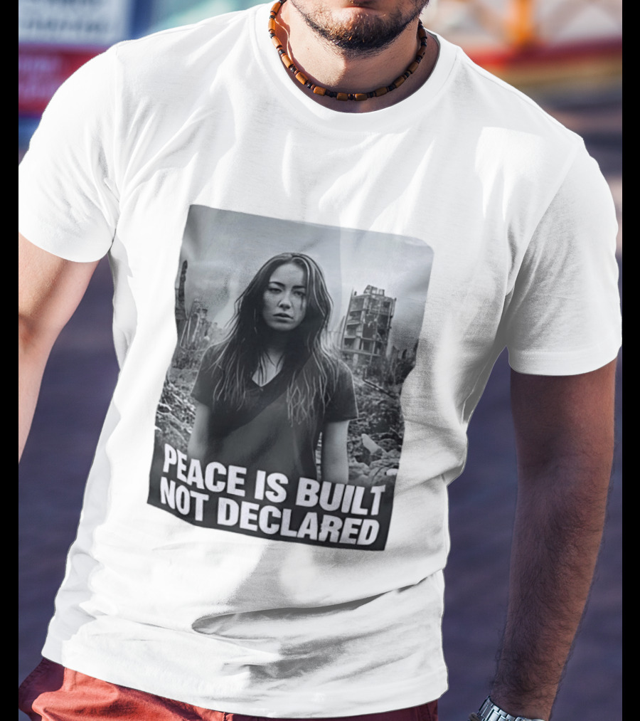 Peace Is Built Not Declared Urban Landscape T-Shirt