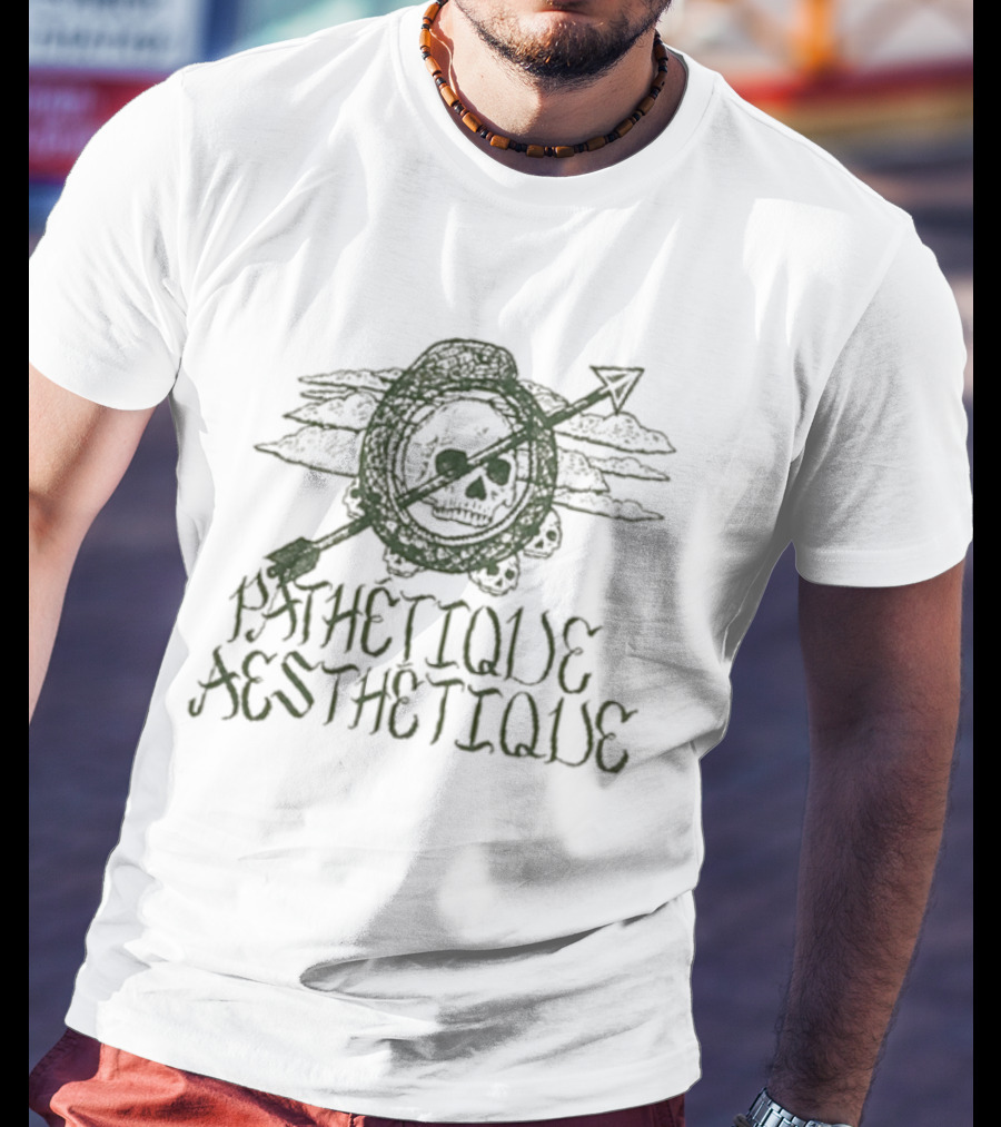Pathétique Aesthétique Roar Skull Arrow T-Shirt