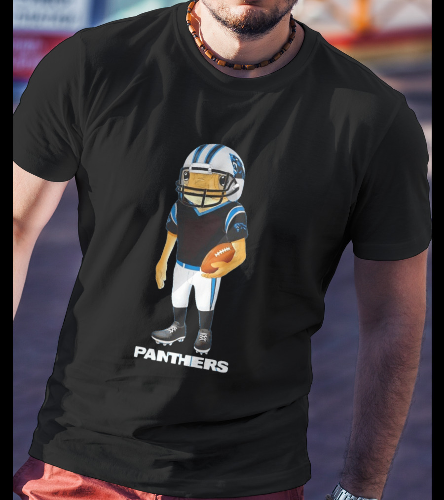 Bad Bunny Carolina Panthers Concho Football Collaboration T-Shirt