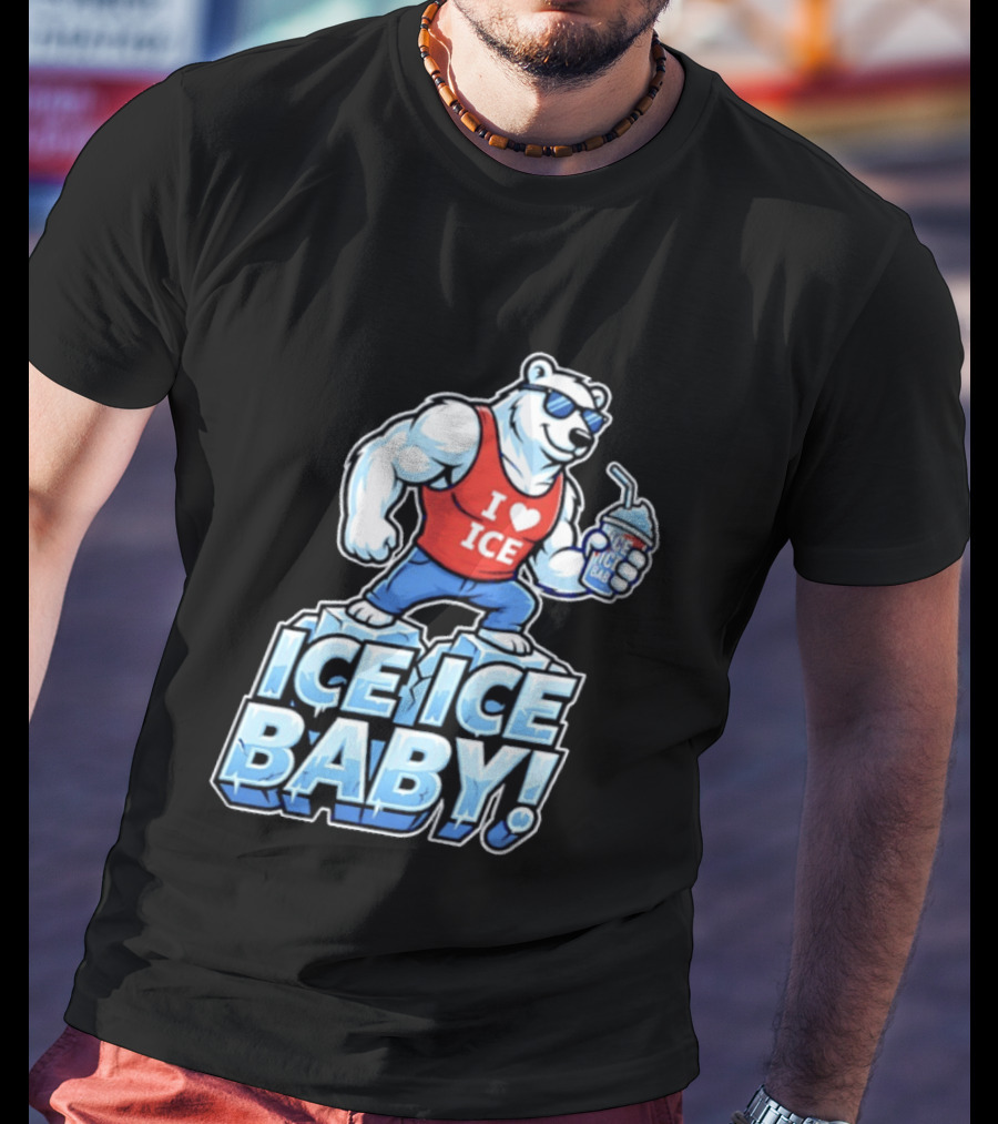 Polar Bear I Love Ice Ice Ice Baby T-Shirt