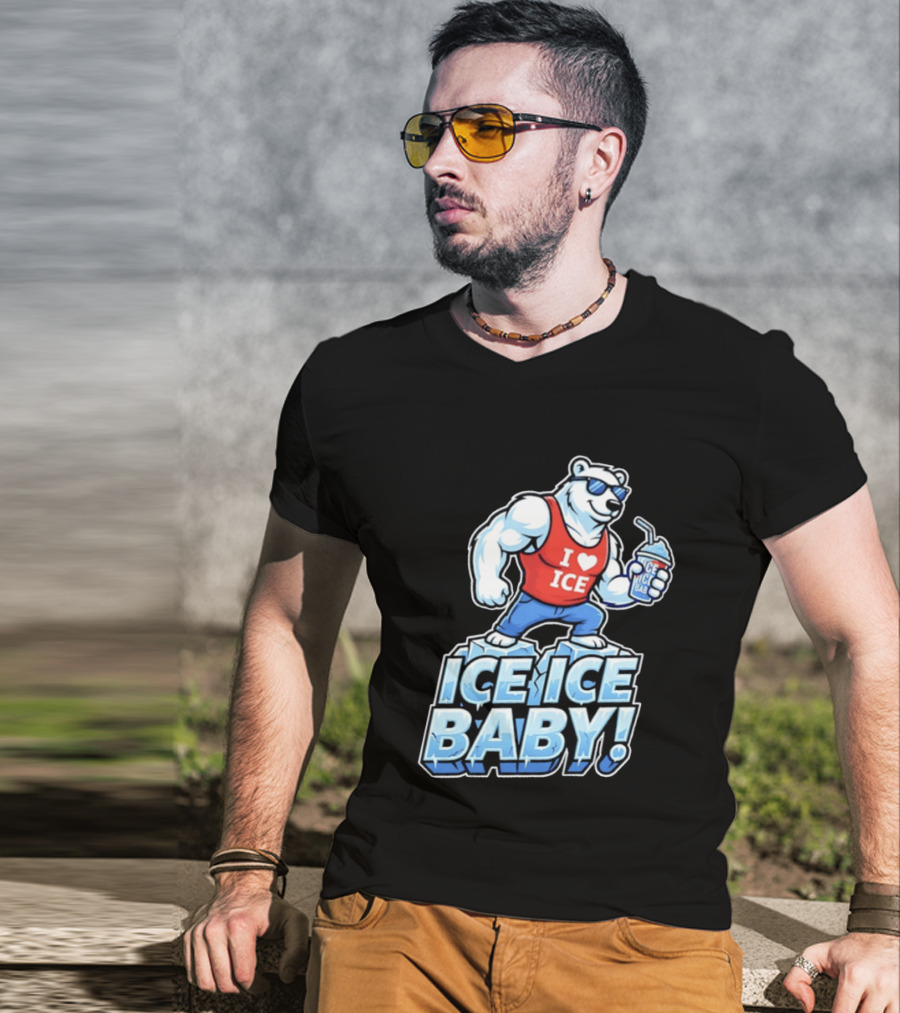 Polar Bear I Love Ice Ice Ice Baby T-Shirt