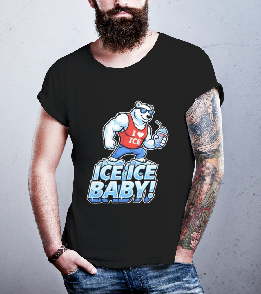Polar Bear I Love Ice Ice Ice Baby T-Shirt