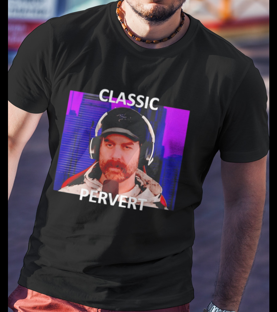 Bruce Greene Classic Pervert Headset Image T-Shirt