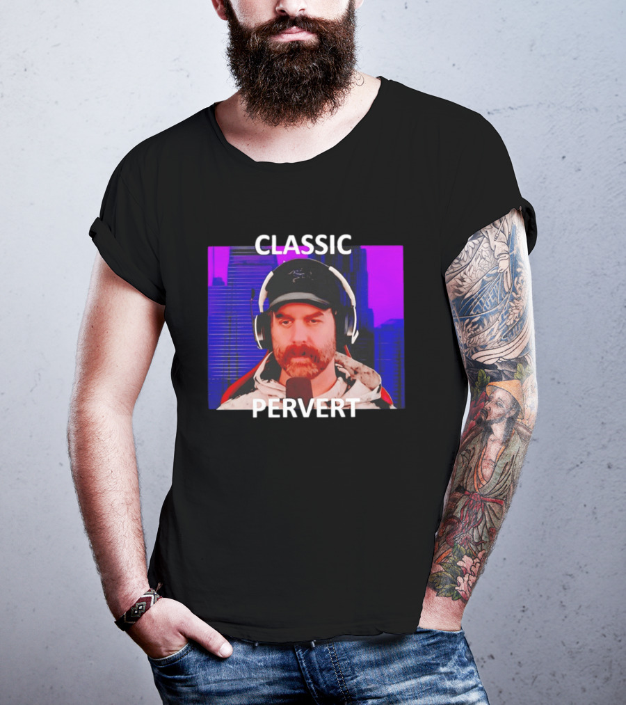 Bruce Greene Classic Pervert Headset Image T-Shirt