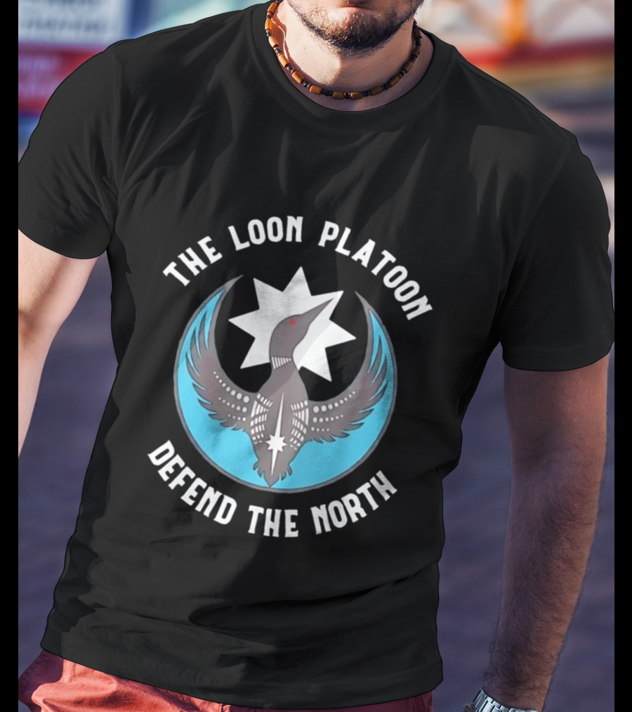 The Loon Platoon Defend The North Starbird T-Shirt