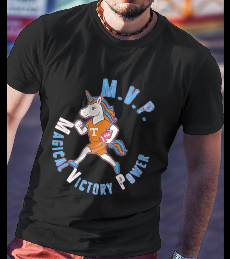 Tennessee Volunteers Unicorn M.V.P. Magical Victory Power T-Shirt