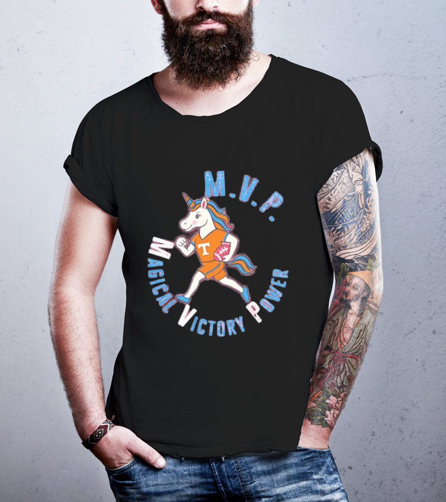 Tennessee Volunteers Unicorn M.V.P. Magical Victory Power T-Shirt