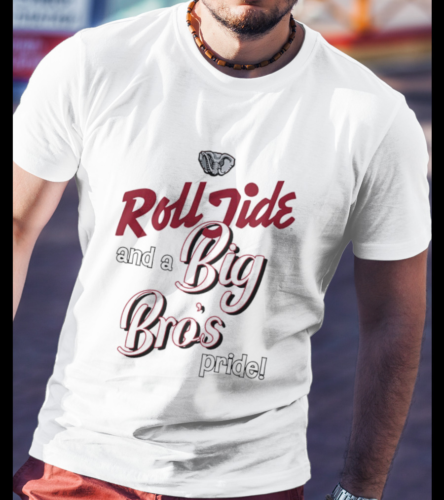 Roll Tide And A Big Bro's Pride With Elephant T-Shirt
