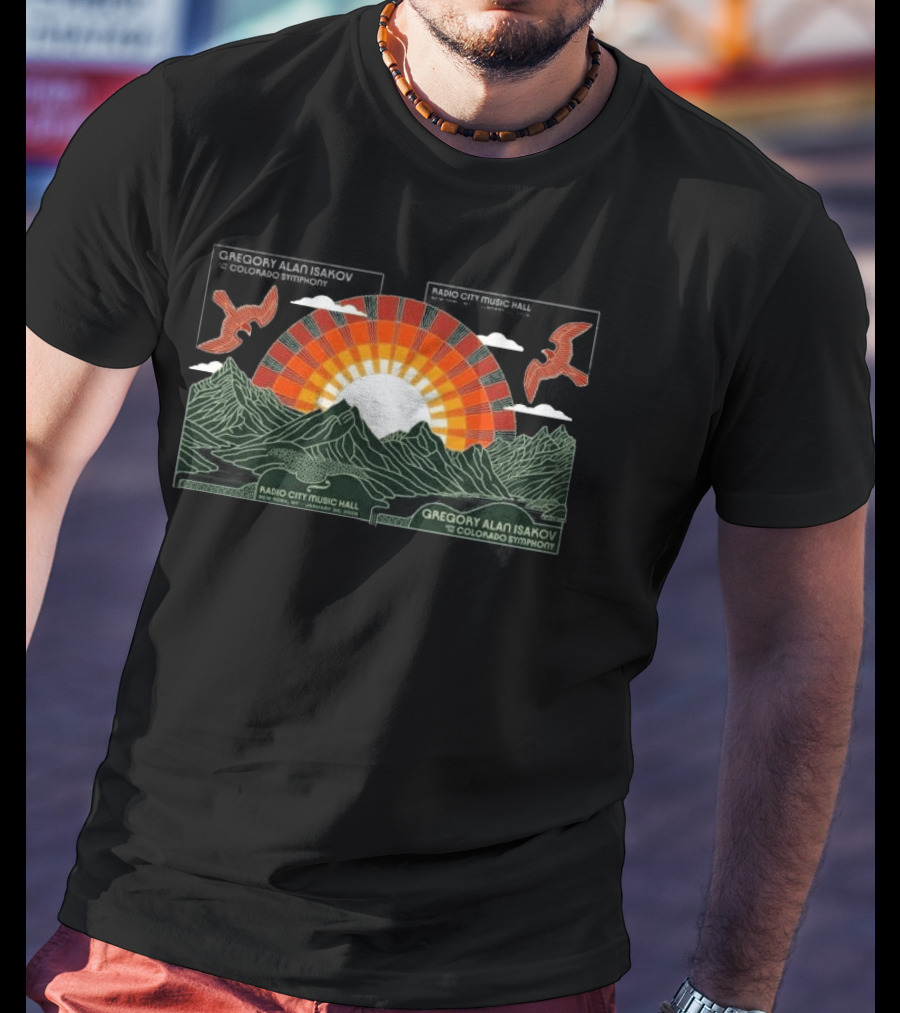 Gregory Alan Isakov Radio City Music Hall Jan 30 31 2026 New York Colorado Symphony T-Shirt