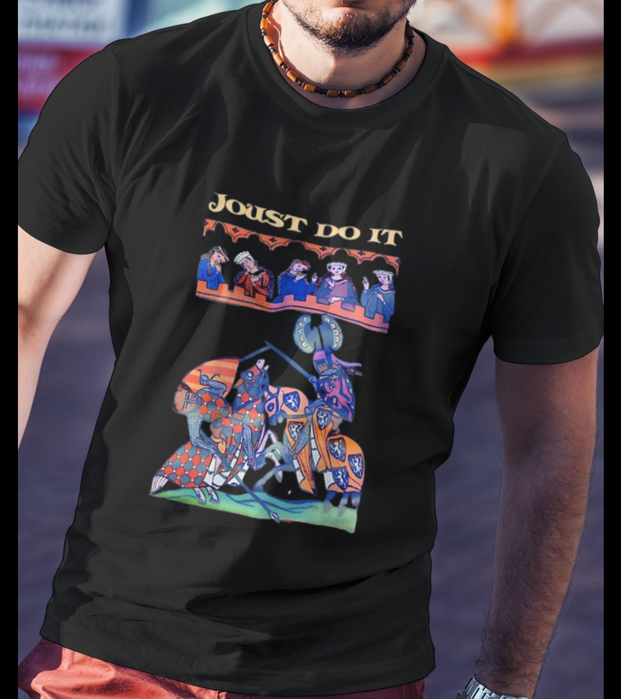Joust Do It Medieval Knight Battle Scene T-Shirt