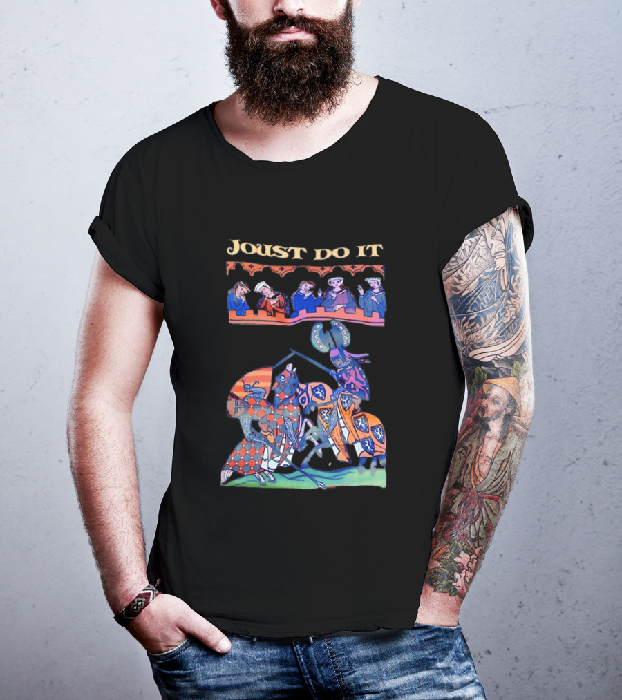Joust Do It Medieval Knight Battle Scene T-Shirt