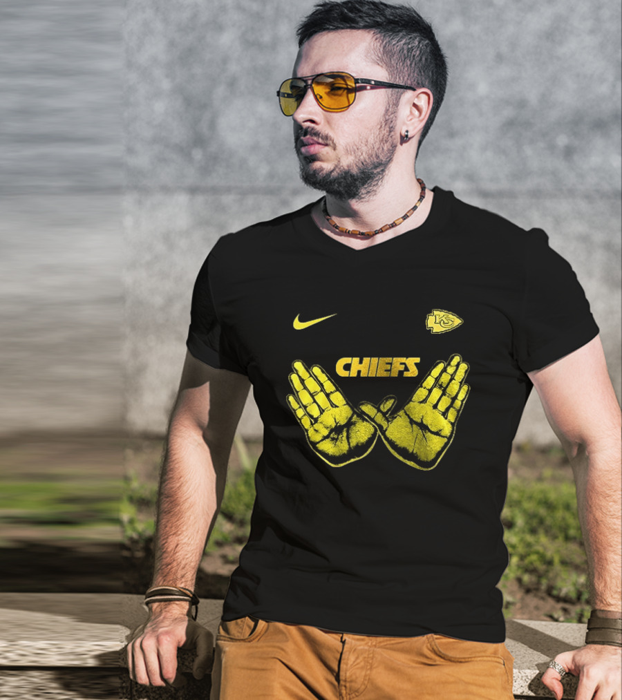 Kansas City Chiefs Wu Tang Clan Hand Sign Nike Chiefs T-Shirt