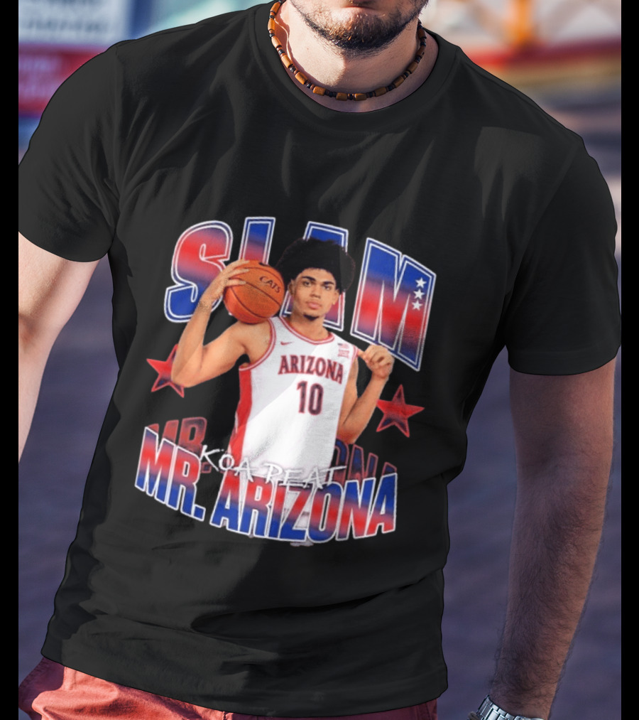 Koa Peat Arizona Basketball Slam Mr Arizona T-Shirt
