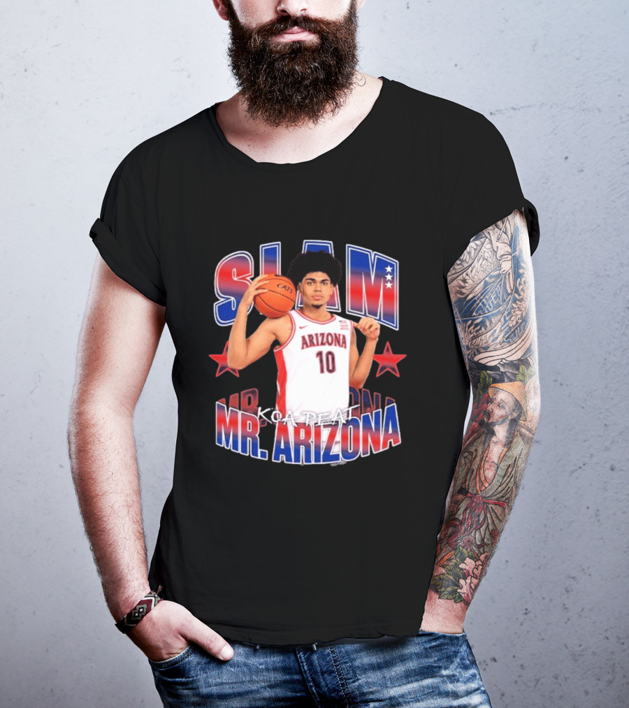 Koa Peat Arizona Basketball Slam Mr Arizona T-Shirt