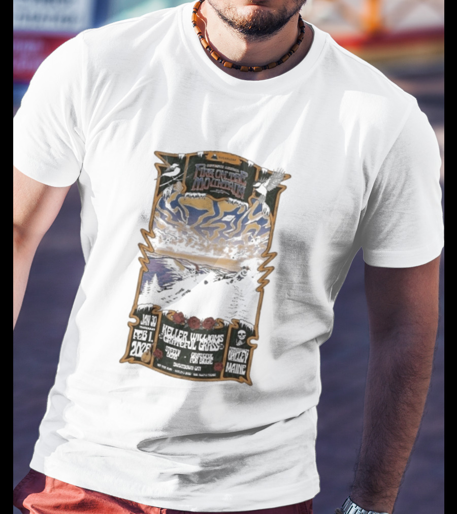 Keller Williams Grateful Grass Sugarloaf Maine Jan 30 Feb 1 2026 Jenkins Mountain T-Shirt