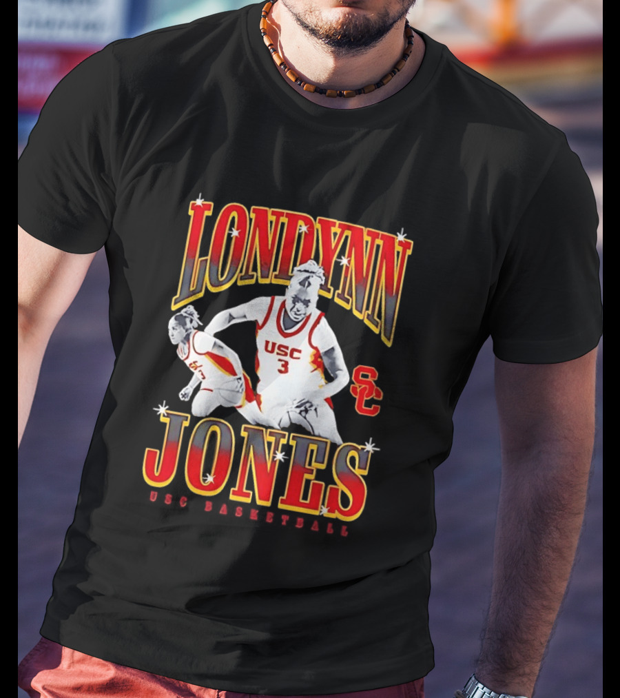 Londynn Jones USC Trojans 3 Basketball Player SC T-Shirt