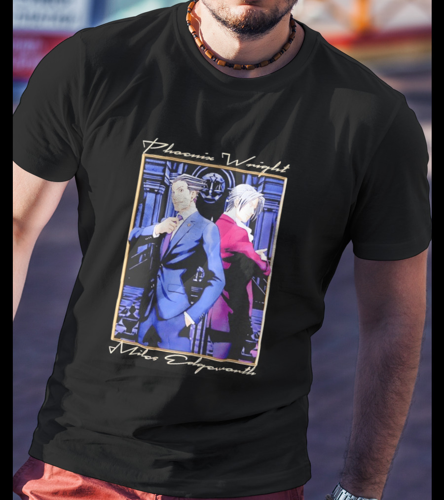 Phoenix Wright Miles Edgeworth Courtroom Showdown T-Shirt