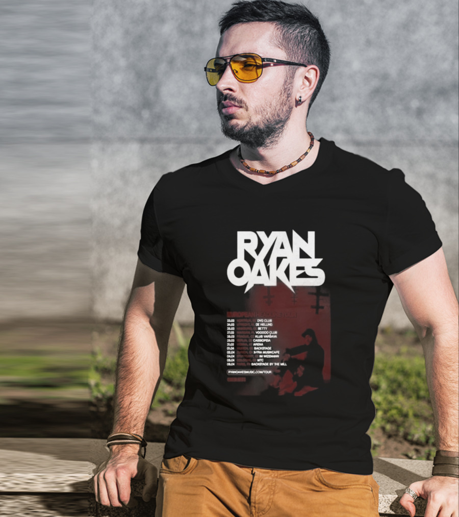 Ryan Oakes European Headline Tour 2026 Locations And Dates T-Shirt