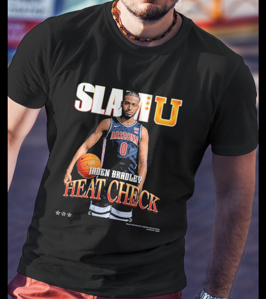 Jaden Bradley Arizona Wildcats SLAMU Heat Check Star T-Shirt
