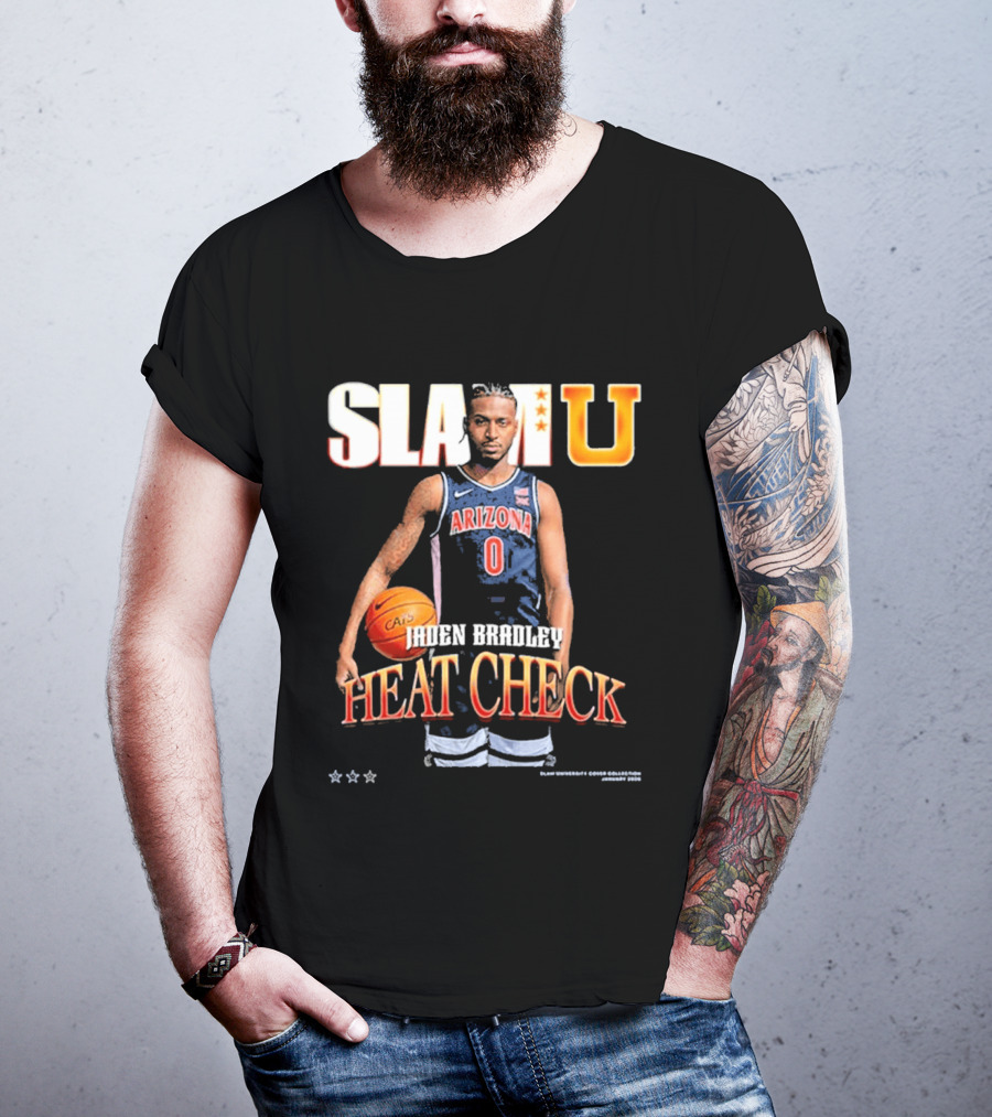 Jaden Bradley Arizona Wildcats SLAMU Heat Check Star T-Shirt
