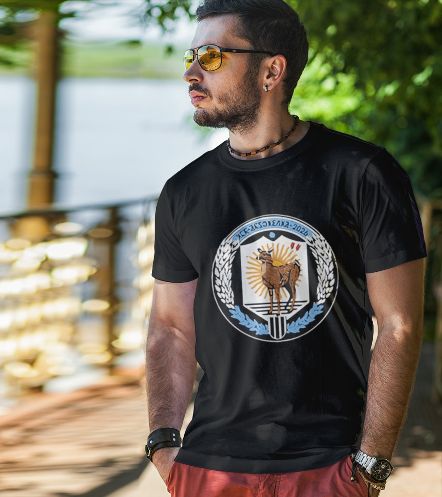 MCR Argentina 2026 Lama Emblem With Sun Laurel Leaves T-Shirt