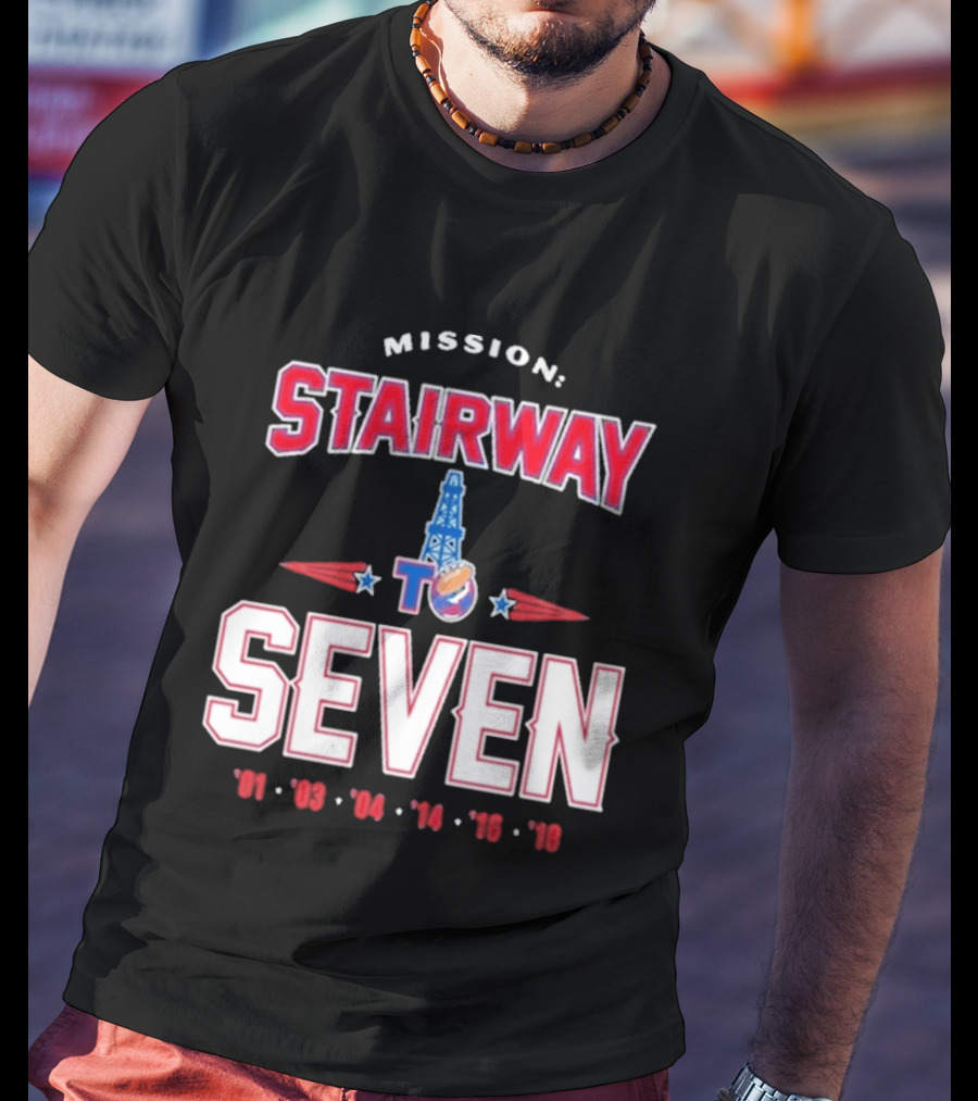 Mission Stairway To Seven New England Patriots Quest For 7th Title T-Shirt