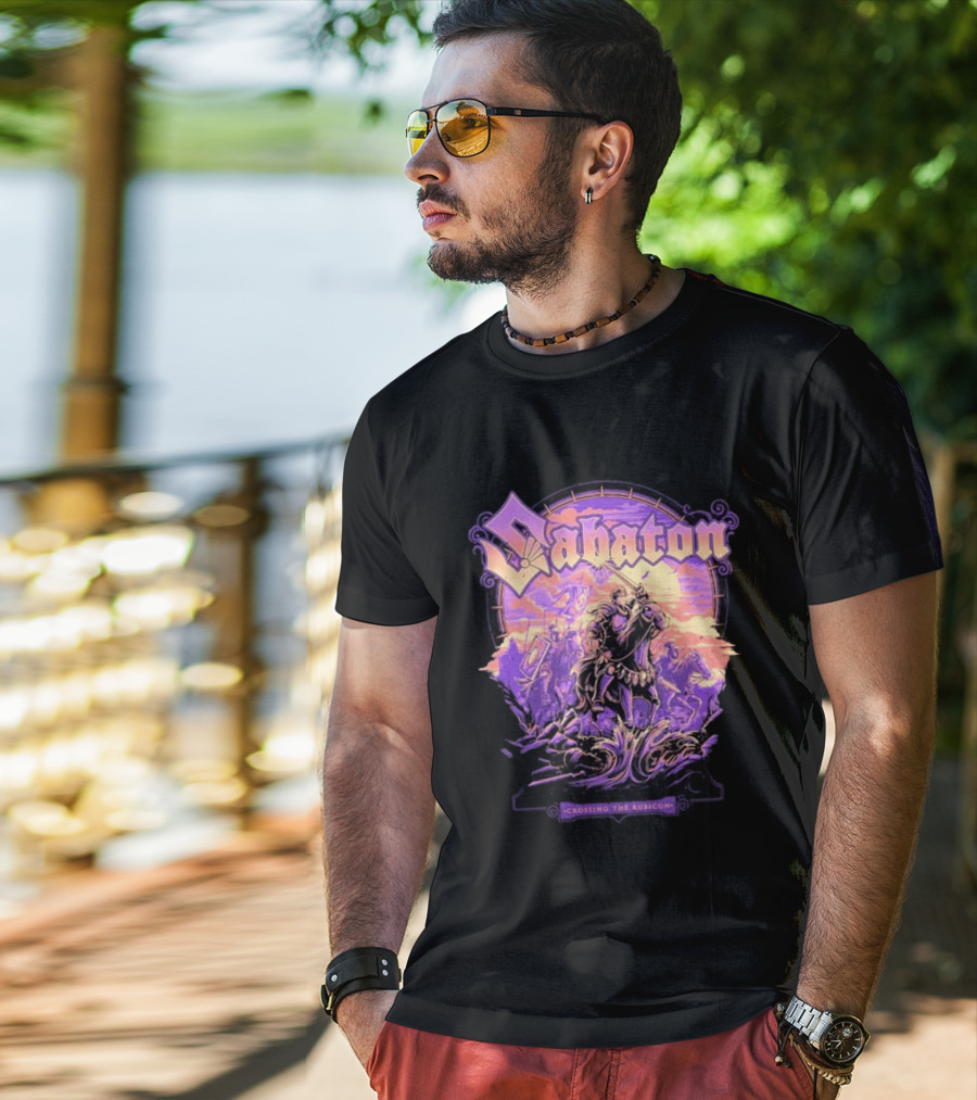 Sabaton Crossing The Rubicon Caesar's Crossing Purple Sunset T-Shirt