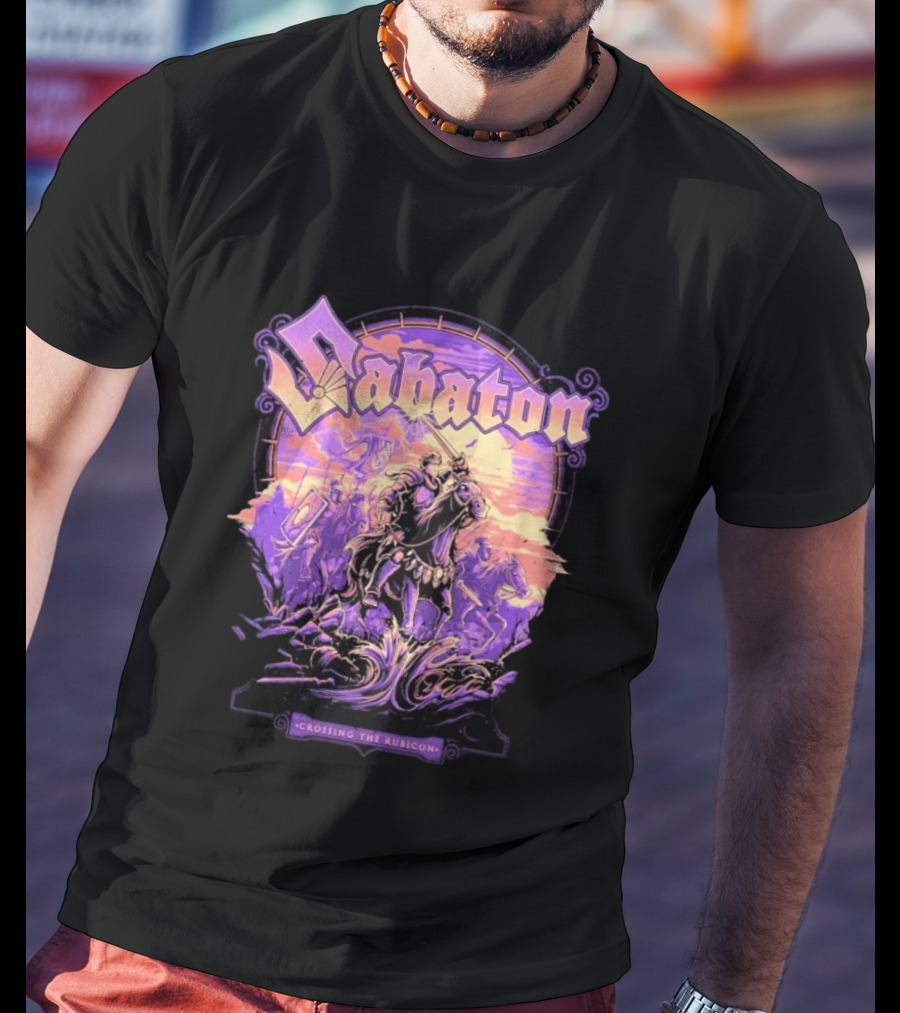 Sabaton Crossing The Rubicon Caesar's Crossing Purple Sunset T-Shirt