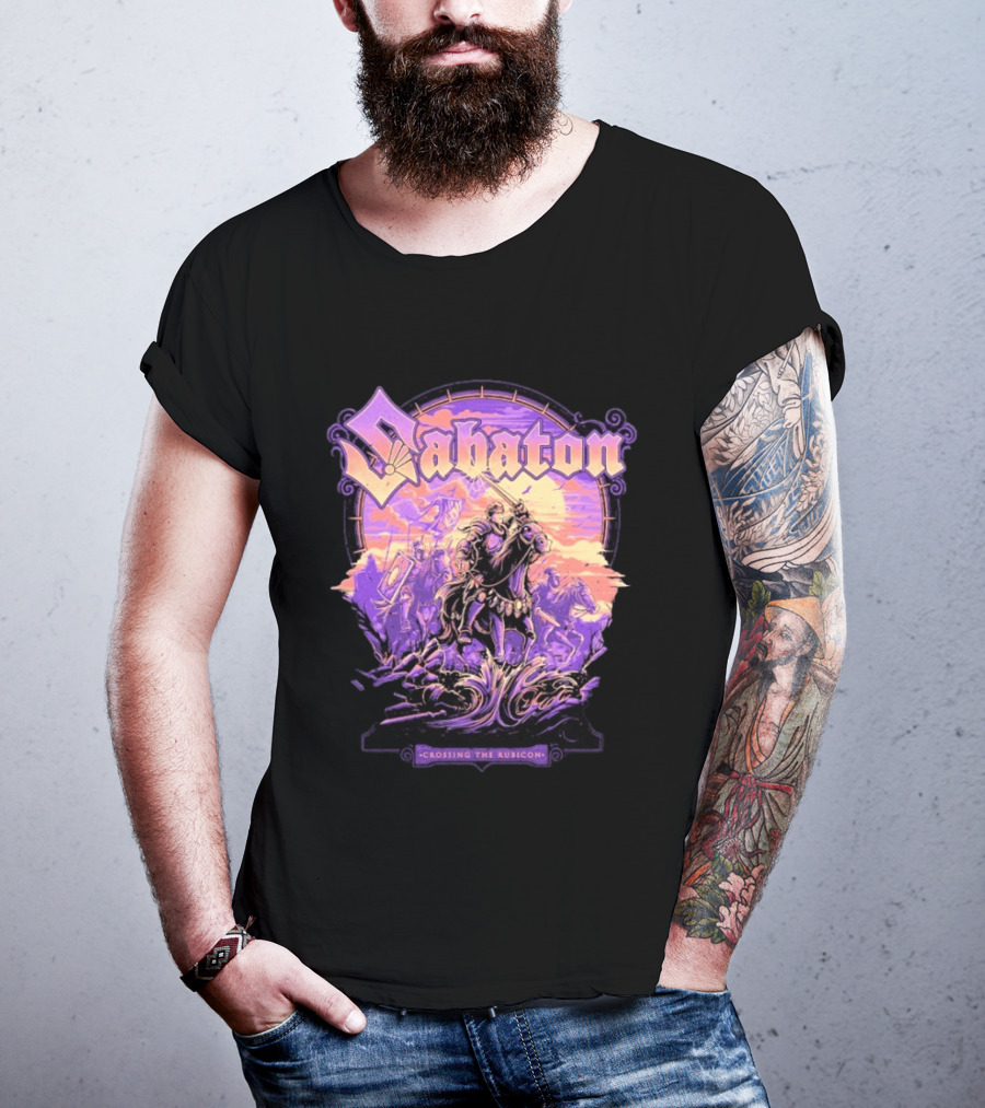 Sabaton Crossing The Rubicon Caesar's Crossing Purple Sunset T-Shirt