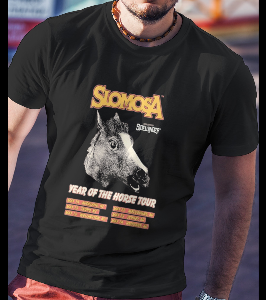Slomosa Year Of The Horse Tour 2026 Auckland Wellington Melbourne Sydney Brisbane Dates T-Shirt