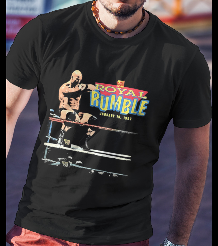 Royal Rumble 1997 Stone Cold Steve Austin WWE Wrestler T-Shirt