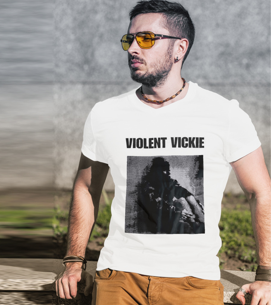 Violent Vickie Pixel Art Visual T-Shirt