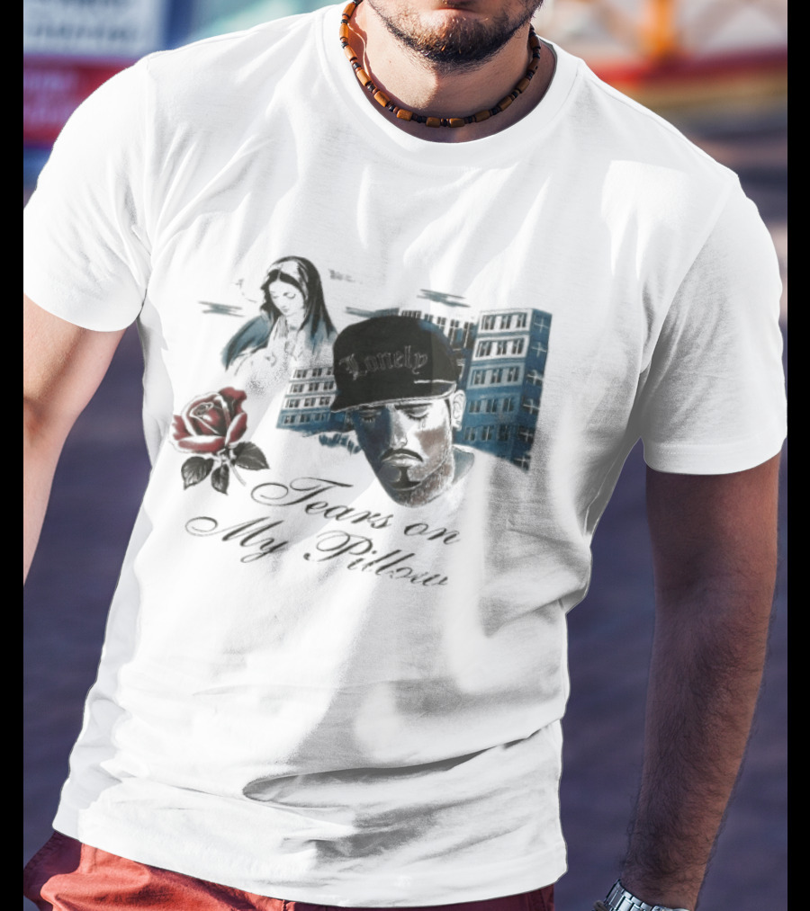 Willy Chavarria Tears In My Pillow Rose Lonely Cityscape Expressions T-Shirt