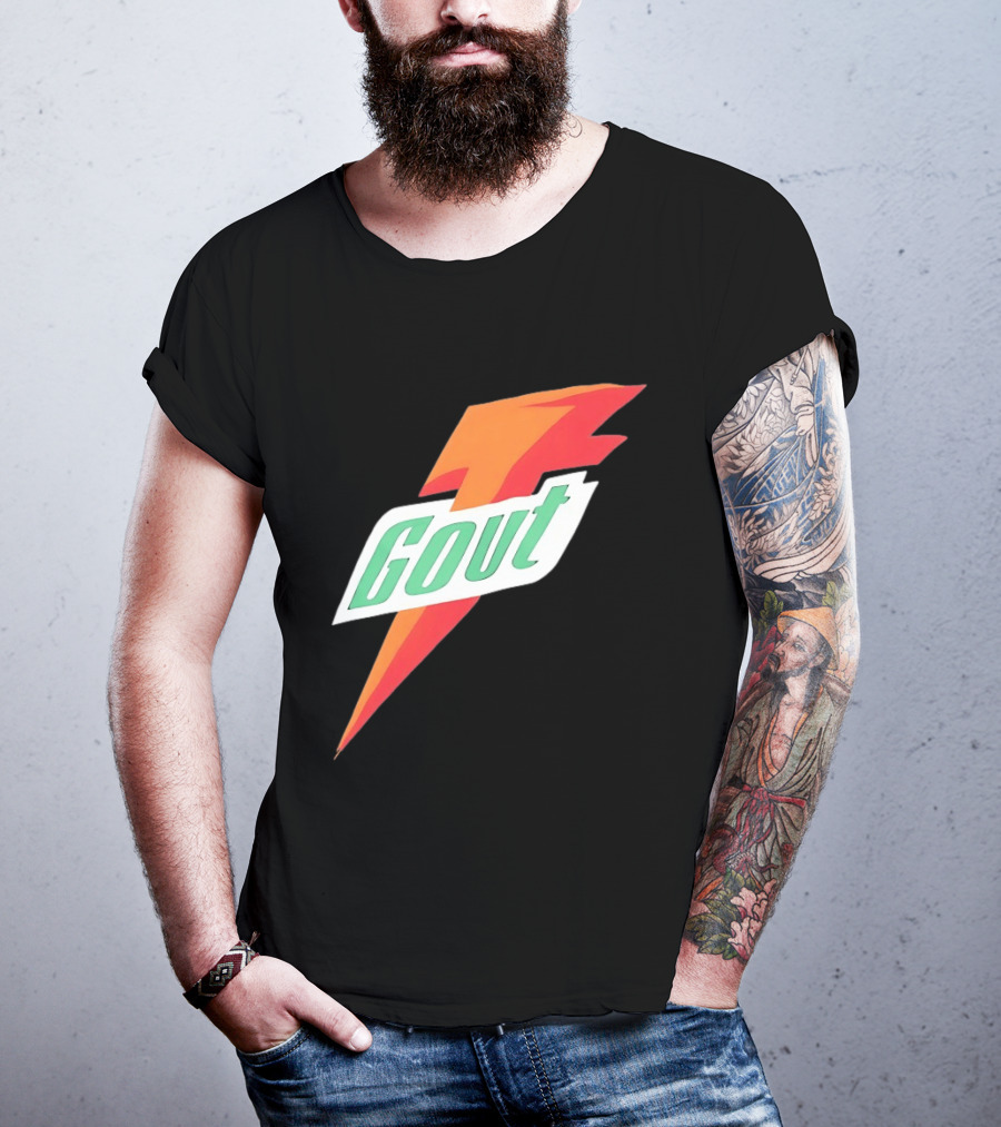 Gout Parody Orange Bolt T-Shirt